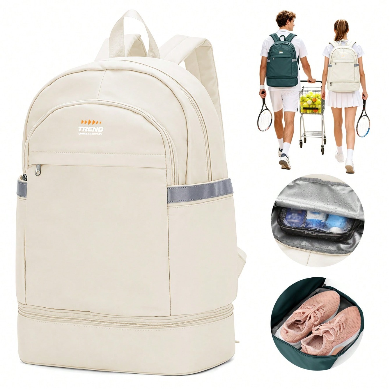 Badminton Bag - Повседневный женский рюкзак, минималистичный спортивный рюкзак,