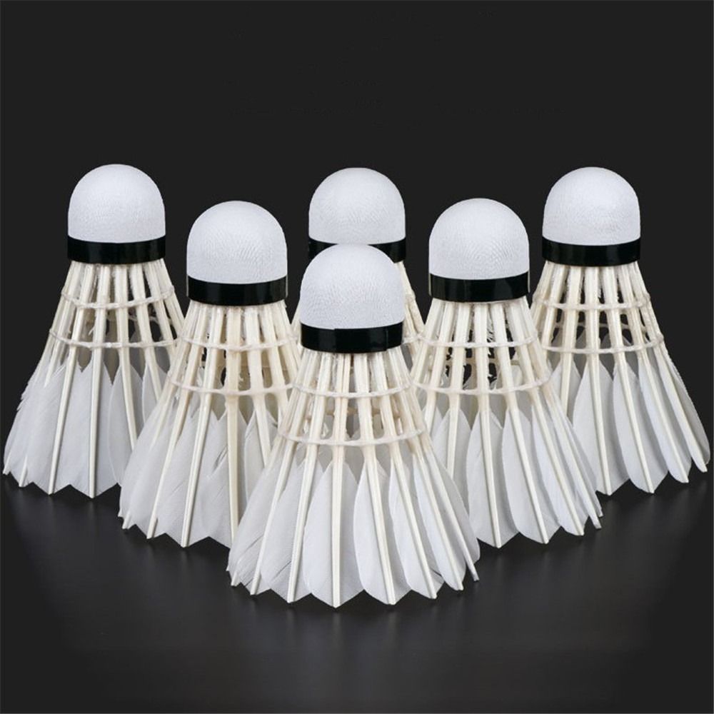 Feather Shuttlecock - 3/6/12 шт. новый белый волан для