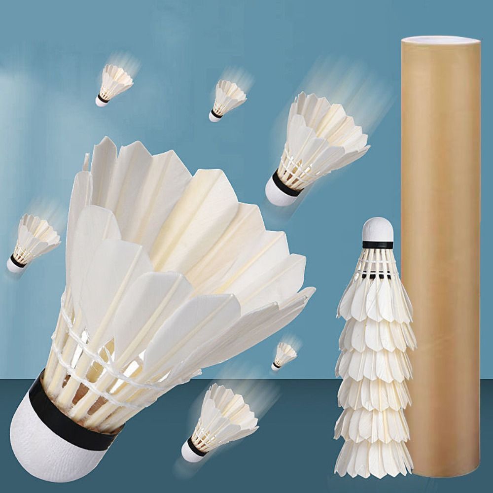Feather Shuttlecock - Новые белые воланы для бадминтона (3/6/12