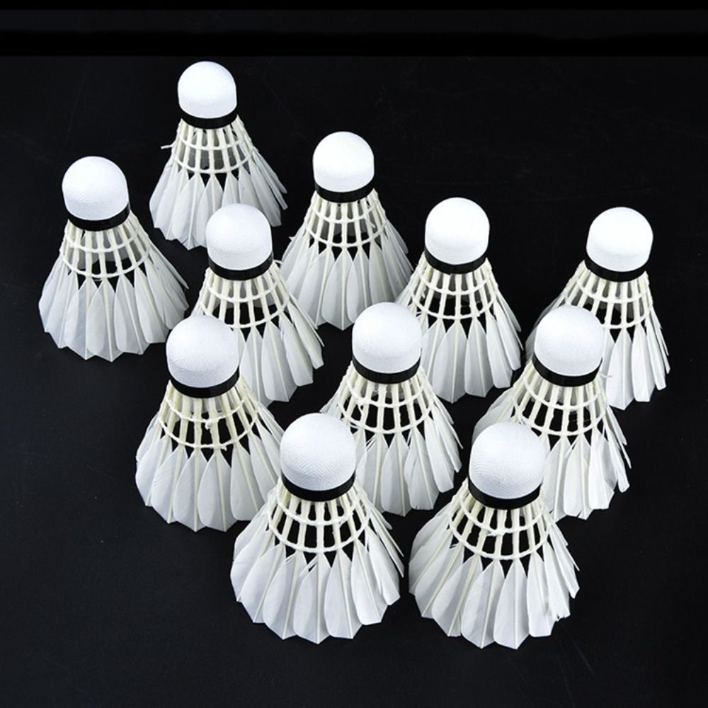 3/6/12 шт. новый белый волан д – обзор и цена Feather Shuttlecock